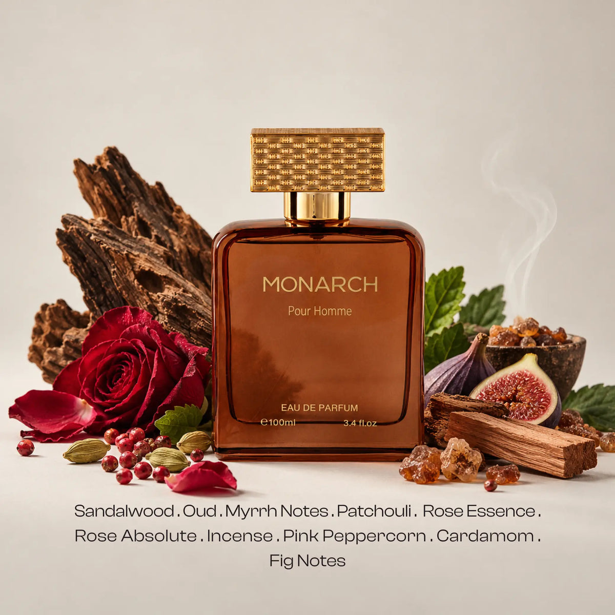 Monarch perfume bottle and packaging for men and women