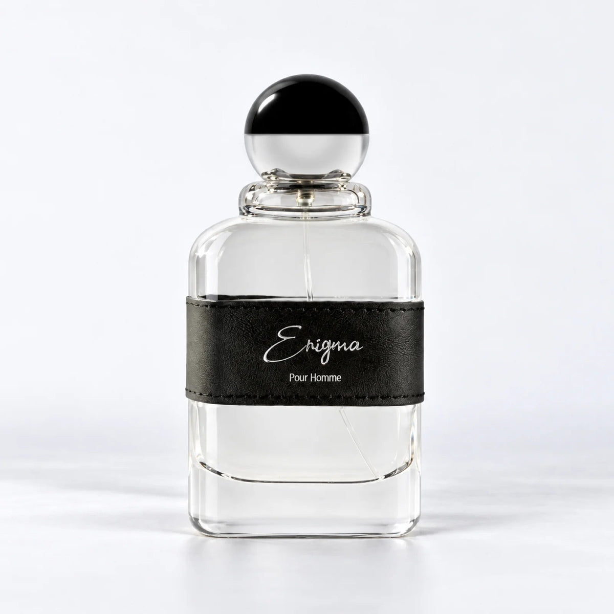 Enigma perfume bottle on a clean white background by MUSHMUSH